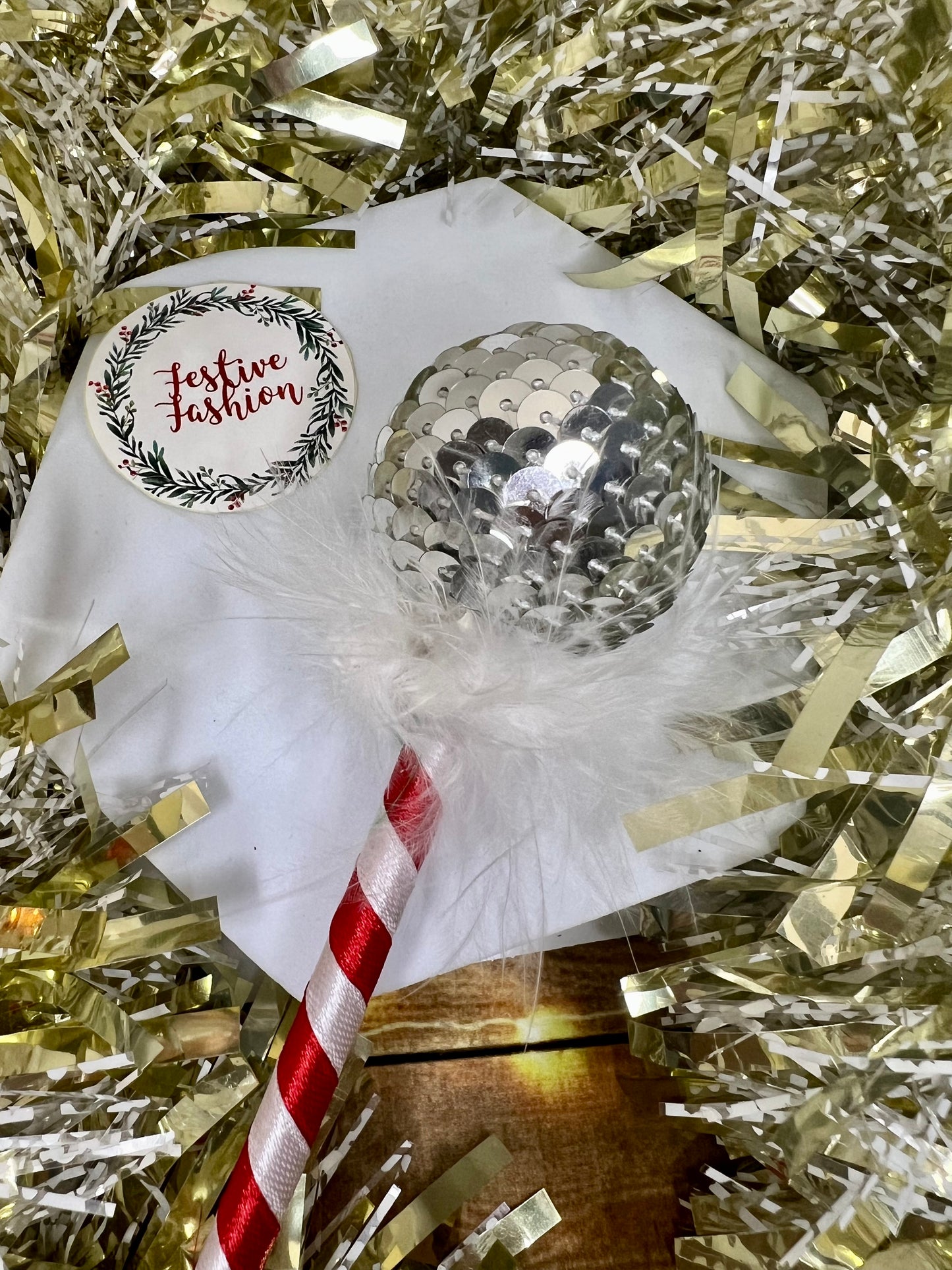 Festive Ribbon & Sequin Pens (Assorted Colours)