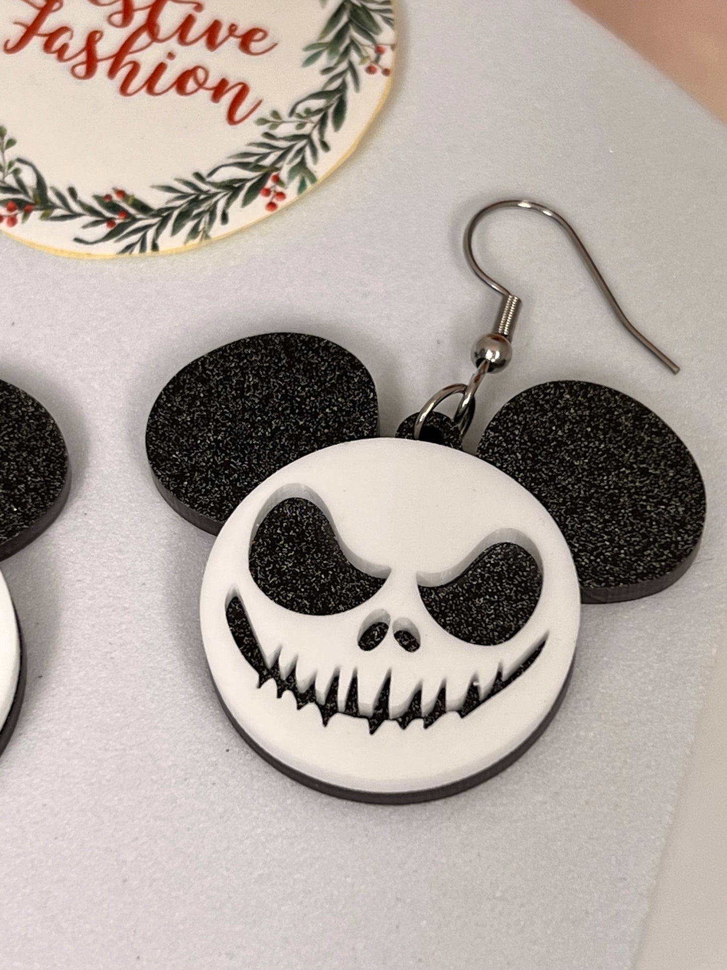 Haunted Pumpkin King Dangle Earrings