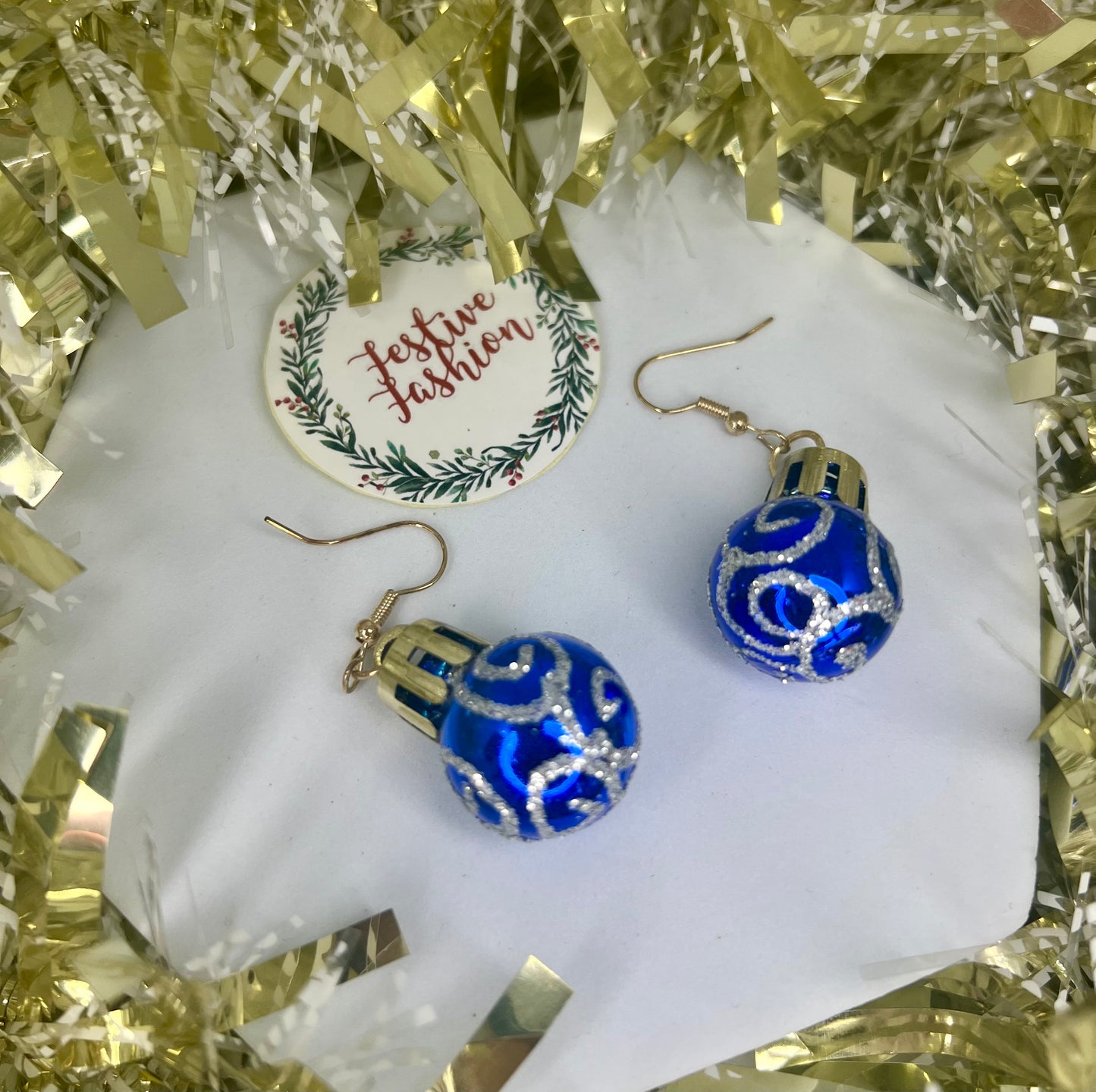 Glitter Bauble Earrings – Assorted Colours