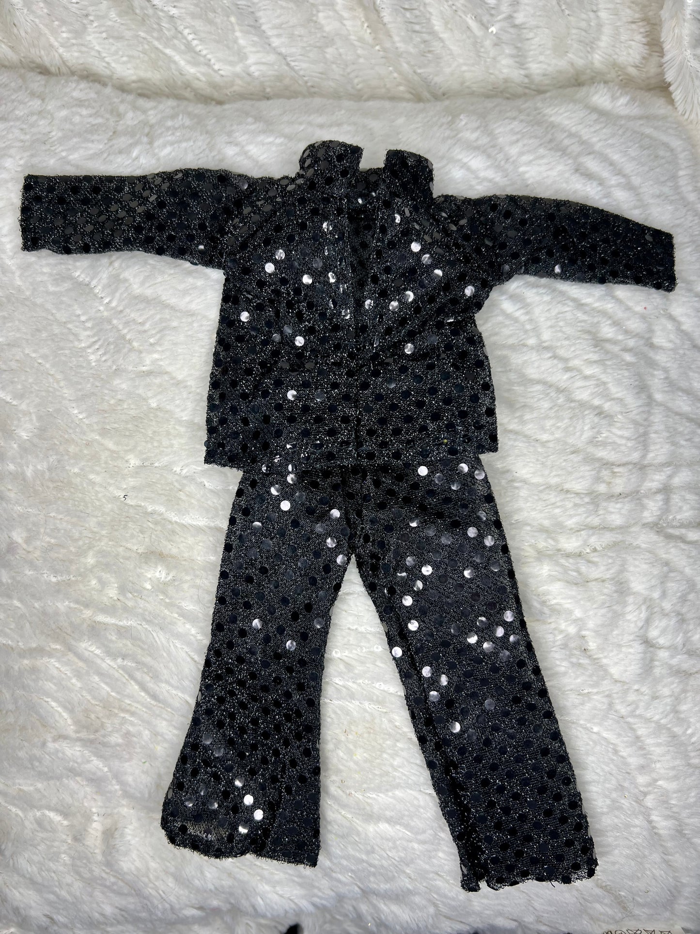 Elf on the Shelf Black Sequin Jumpsuit