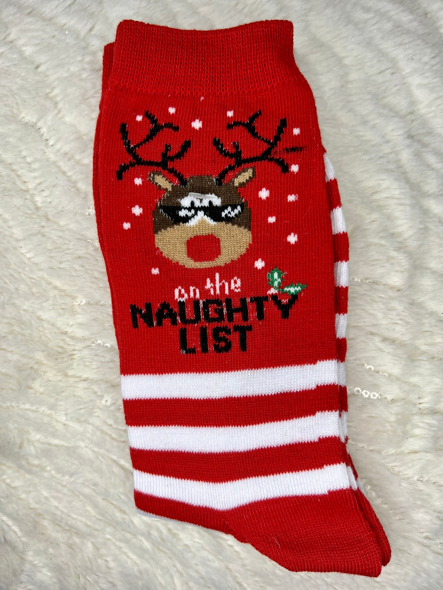 Christmas Socks – Adult Size 4–8 (Assorted Designs)