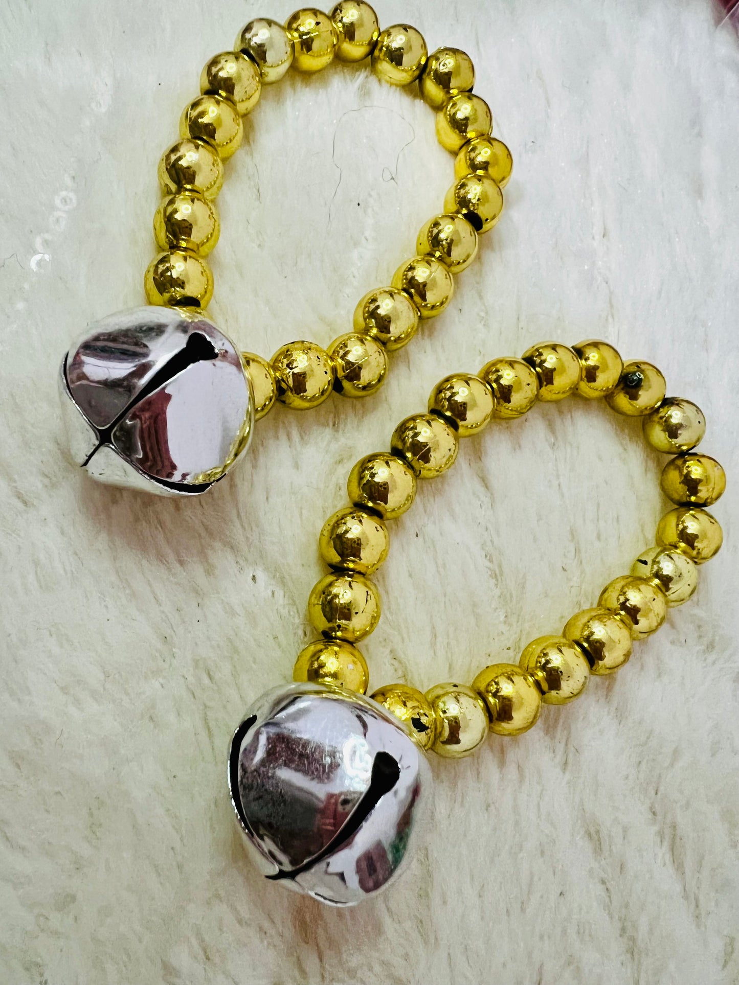 Set of 2 Jingle Bell Bracelets (assorted colours)