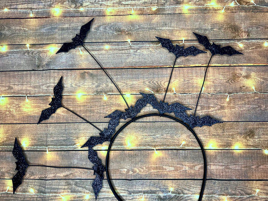 Flying Bat Halloween Headband