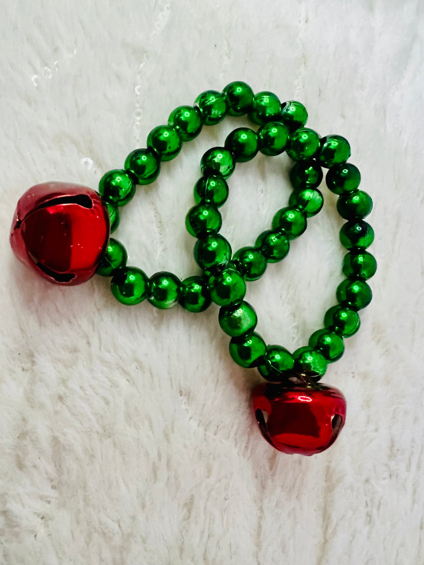 Set of 2 Jingle Bell Bracelets (assorted colours)