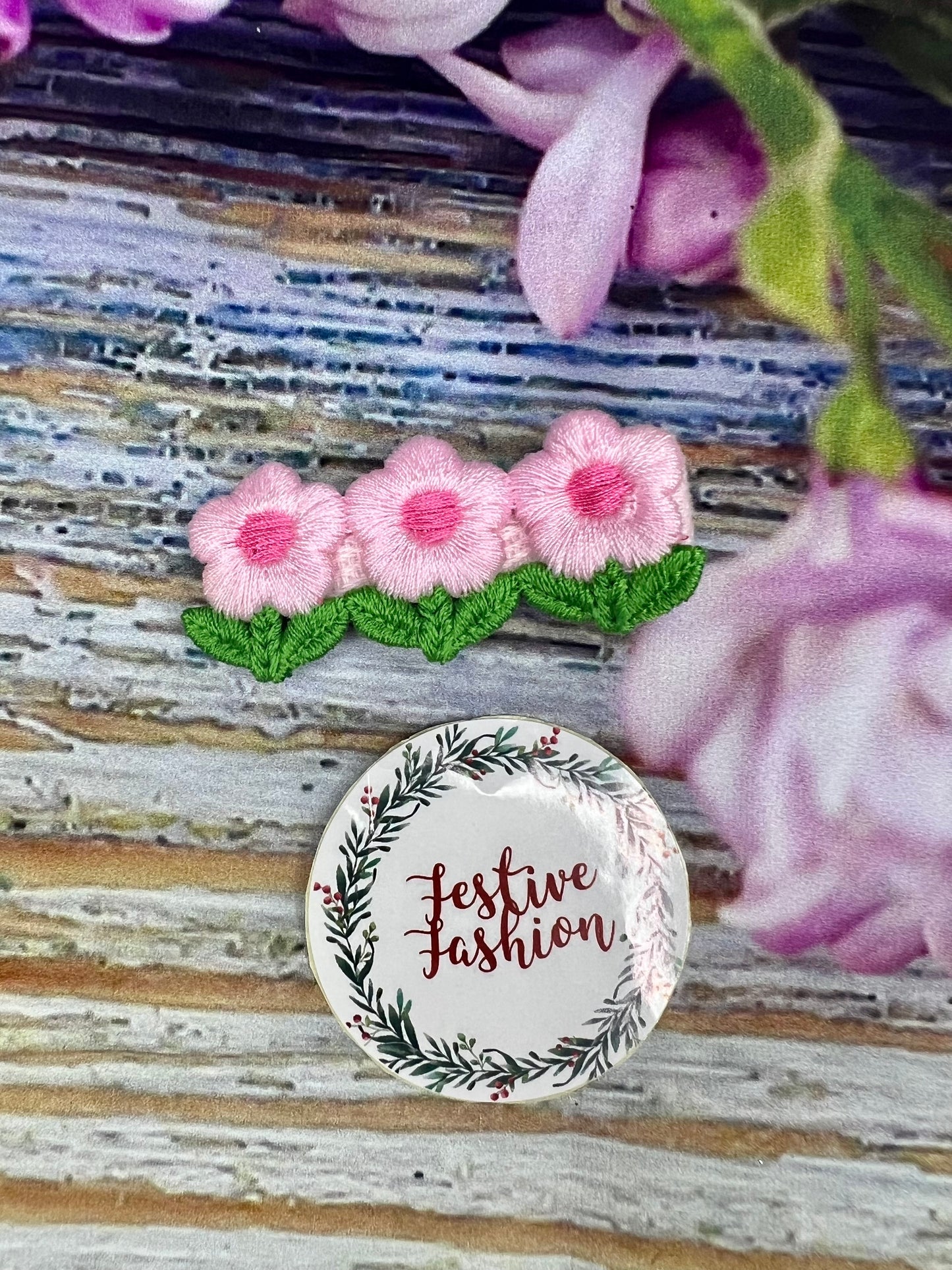 Triple Flower Hair Clip – Assorted Colours