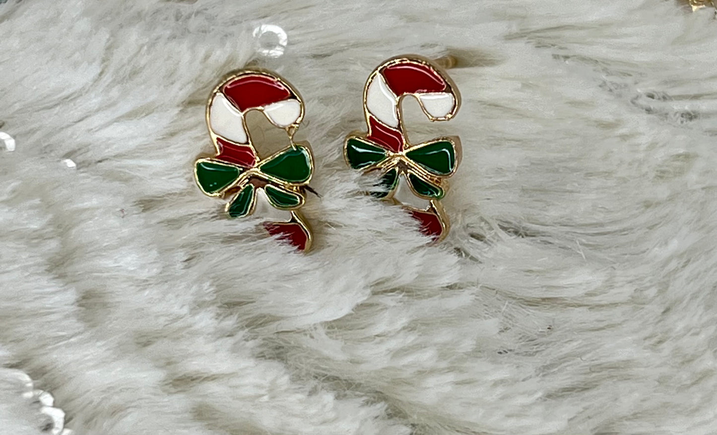 Enamel Christmas Stud Earrings (assorted designs)