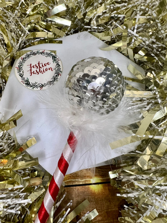 Festive Ribbon & Sequin Pens (Assorted Colours)