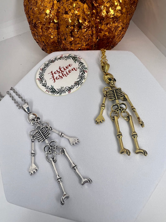 Set of 2 Skeleton Necklaces
