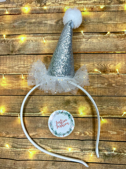 Glittery Clown Hat Headband