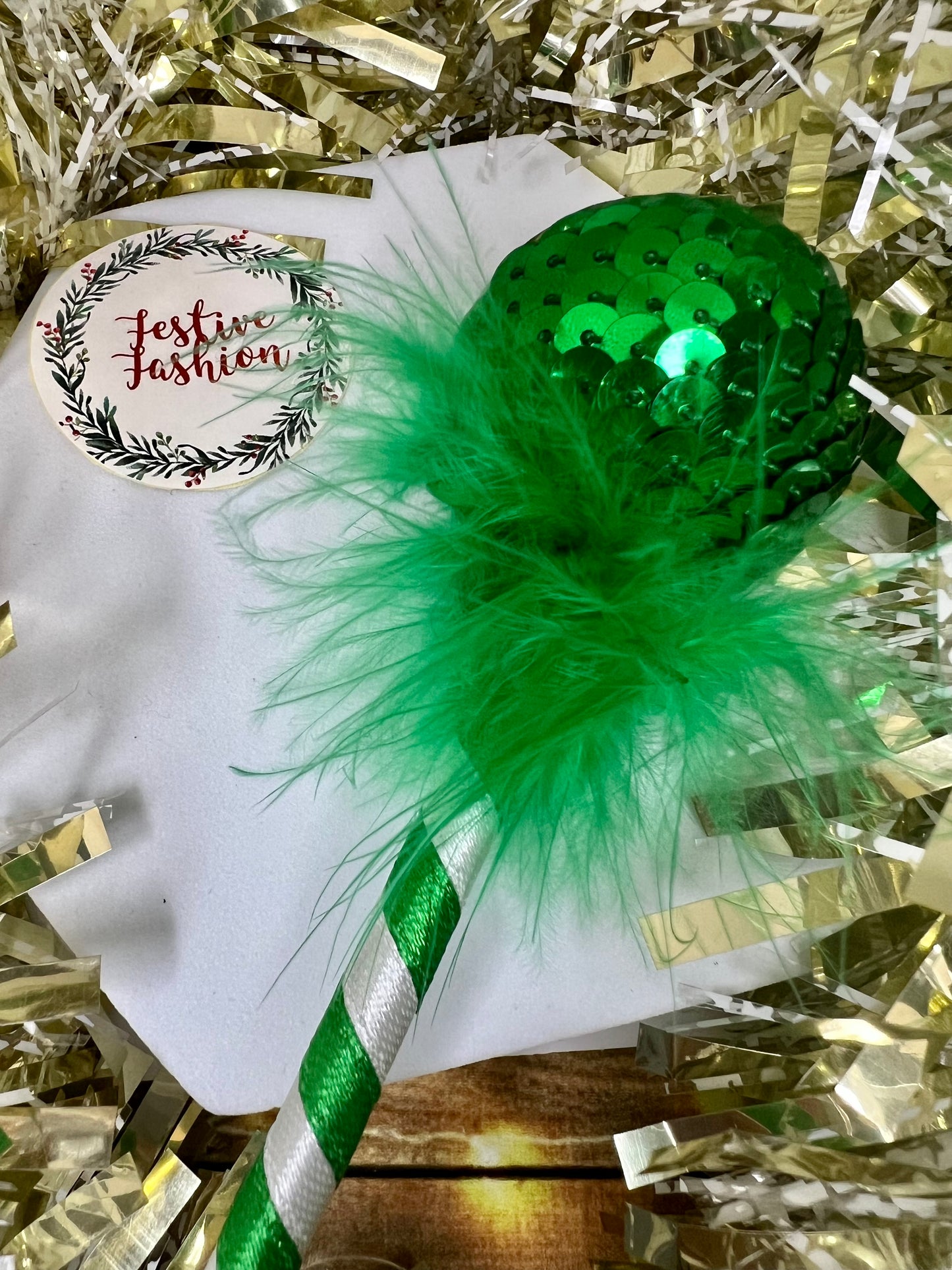 Festive Ribbon & Sequin Pens (Assorted Colours)