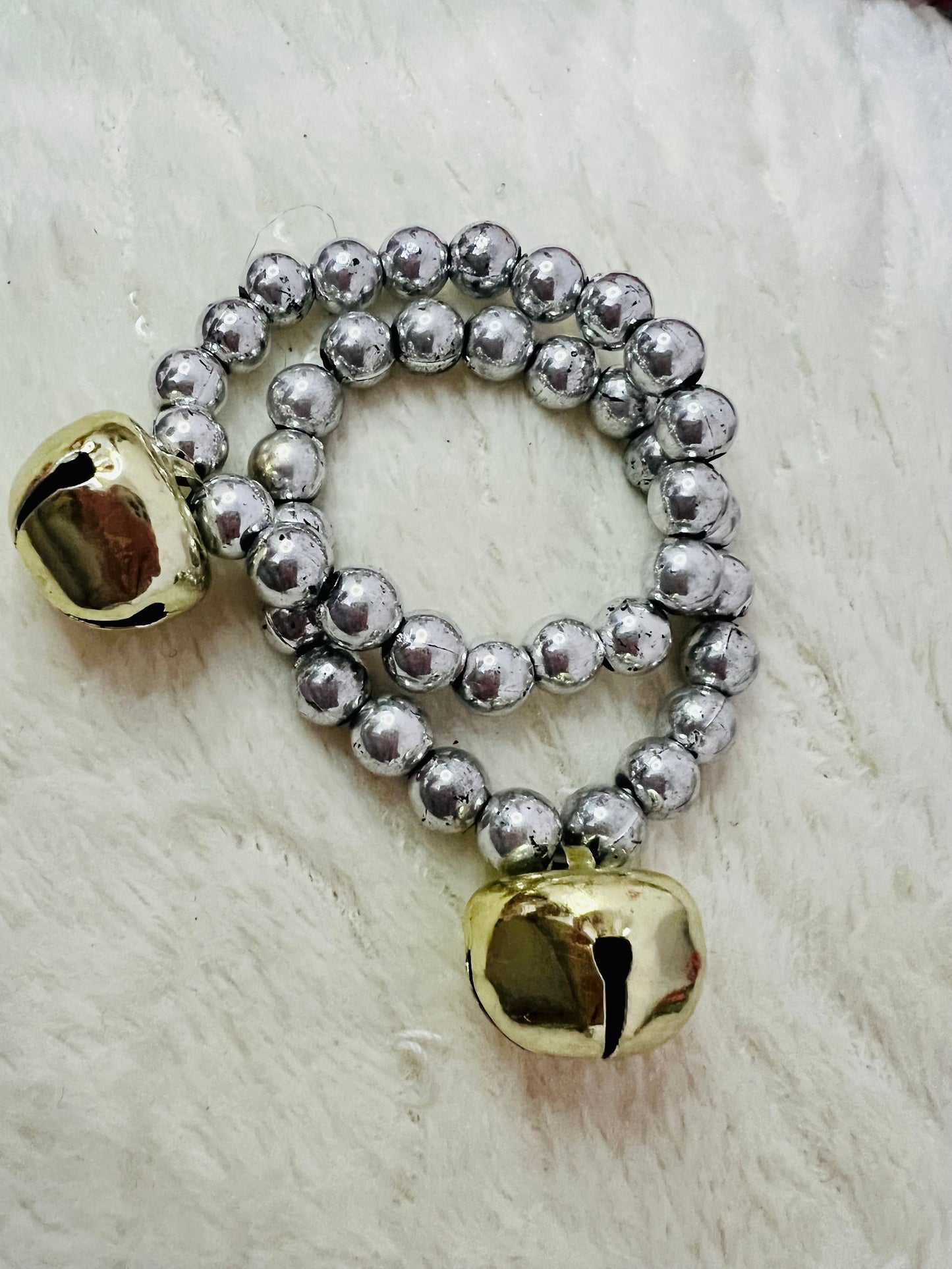 Set of 2 Jingle Bell Bracelets (assorted colours)