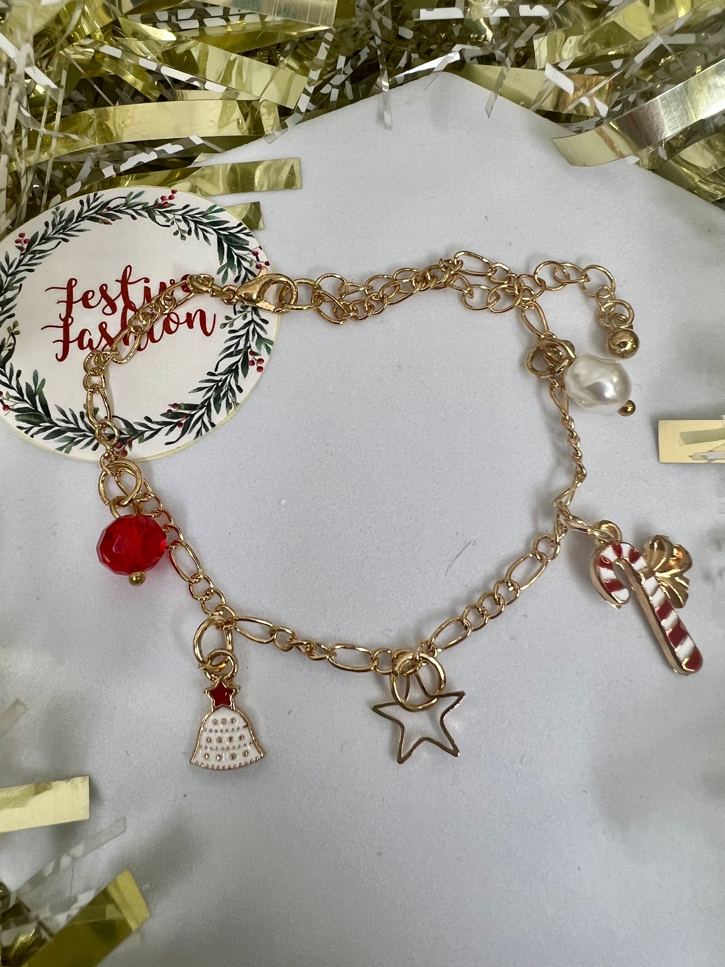 Dainty Gold Charm Bracelet (assorted designs)