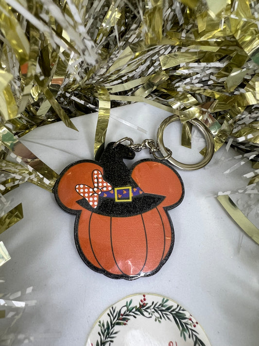 Pumpkin Bow Keyring