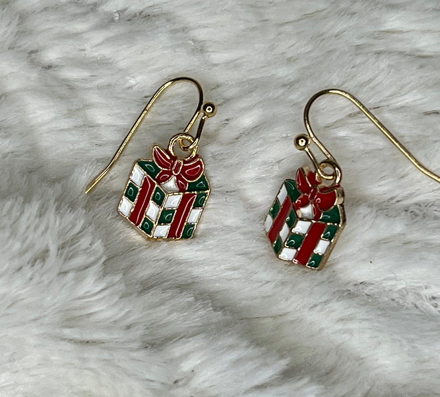 Enamel Christmas Dangle Earrings (assorted designs)