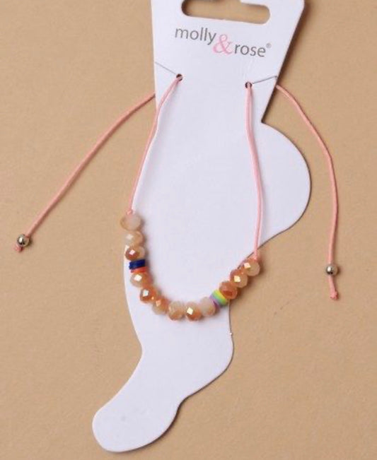 Sunshine Beaded Anklet