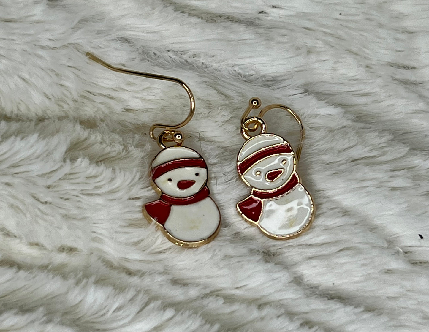 Enamel Christmas Dangle Earrings (assorted designs)