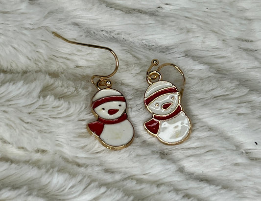 Enamel Christmas Dangle Earrings (assorted designs)