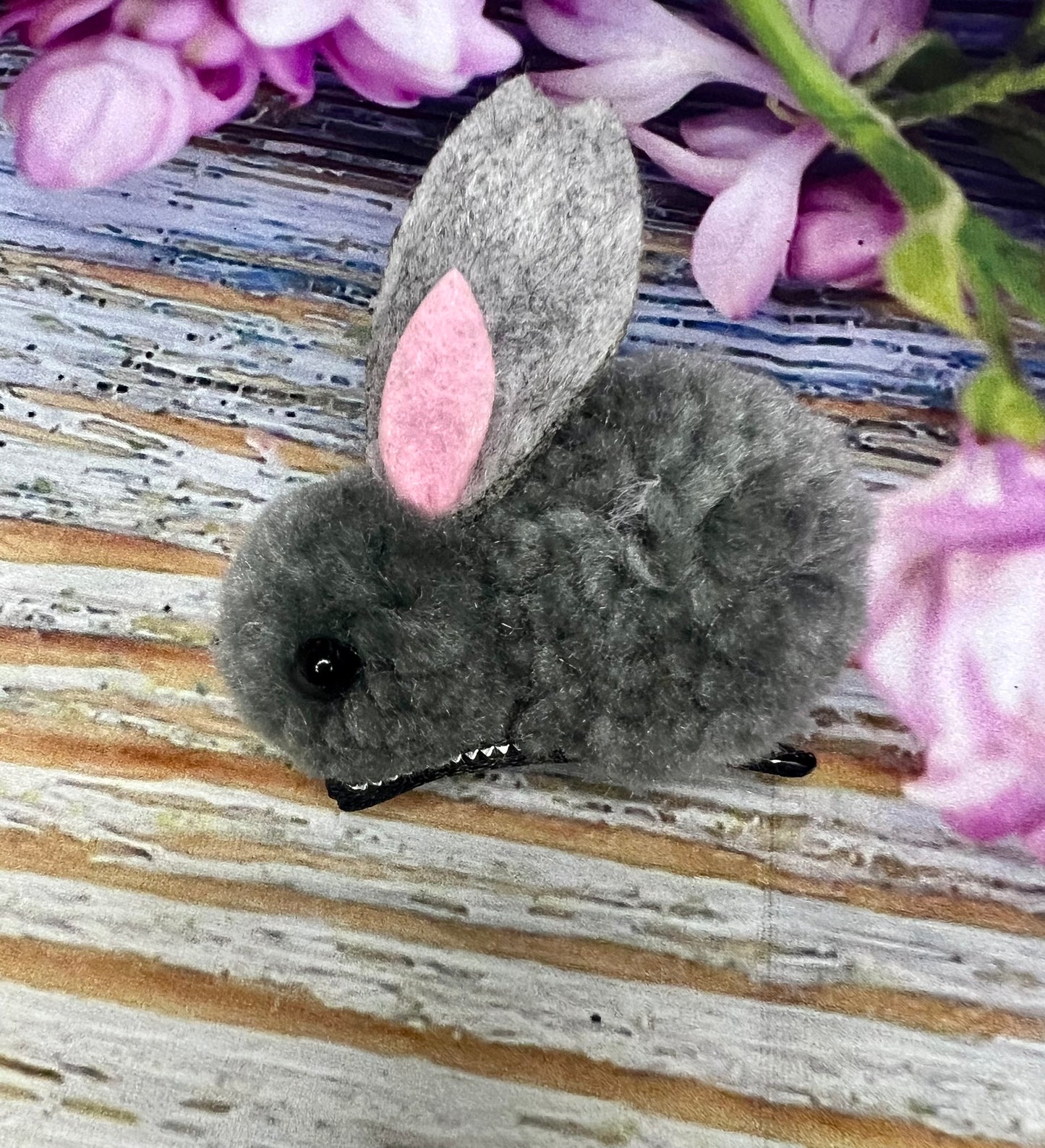 Fluffy Bunny Hair Clip