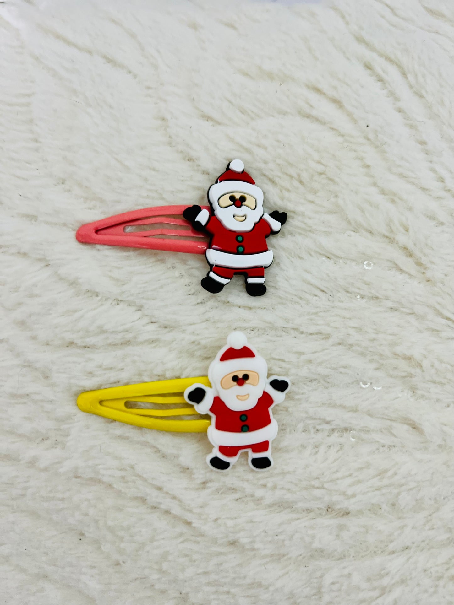Set of 2 Christmas Character Metal Hair Clips (assorted designs)