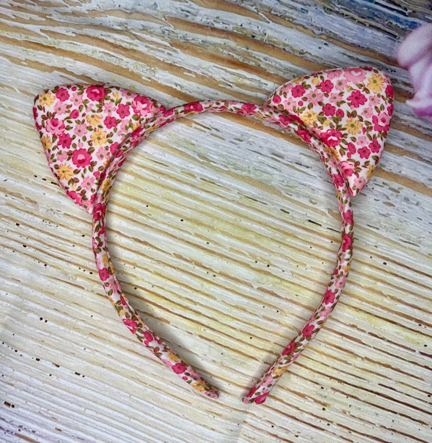 Floral Cat Ear Headband