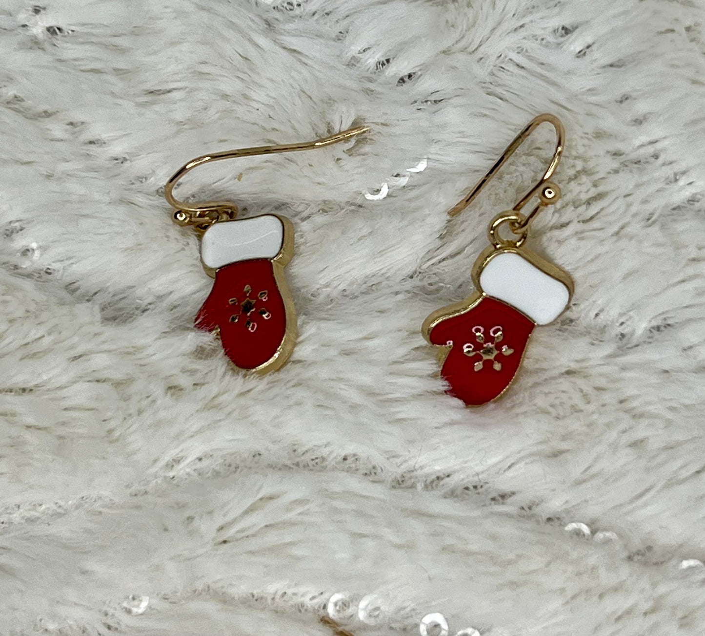 Enamel Christmas Dangle Earrings (assorted designs)