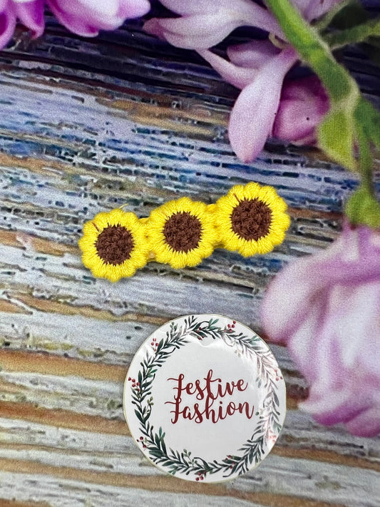 Triple Flower Hair Clip – Assorted Colours
