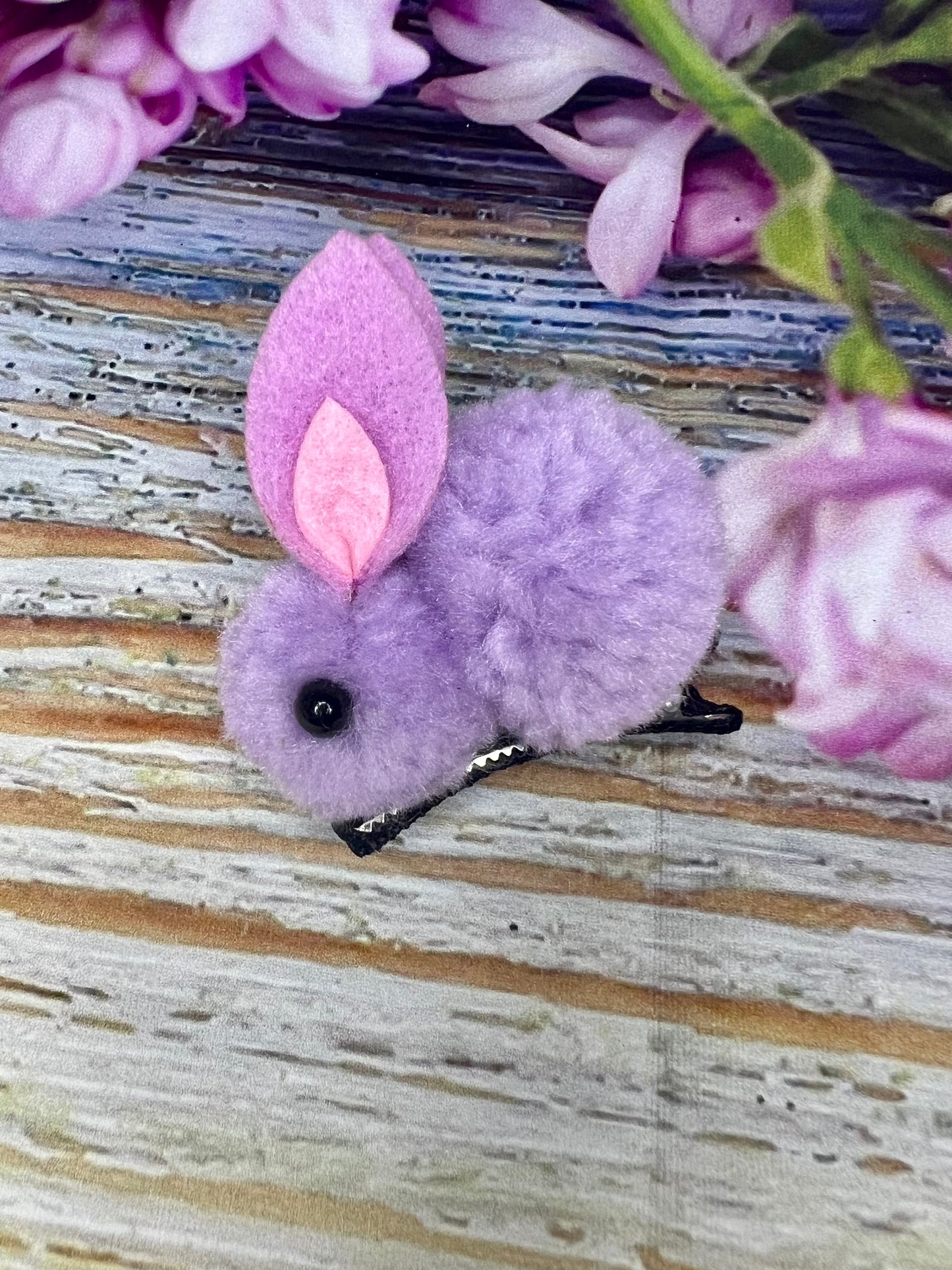 Fluffy Bunny Hair Clip