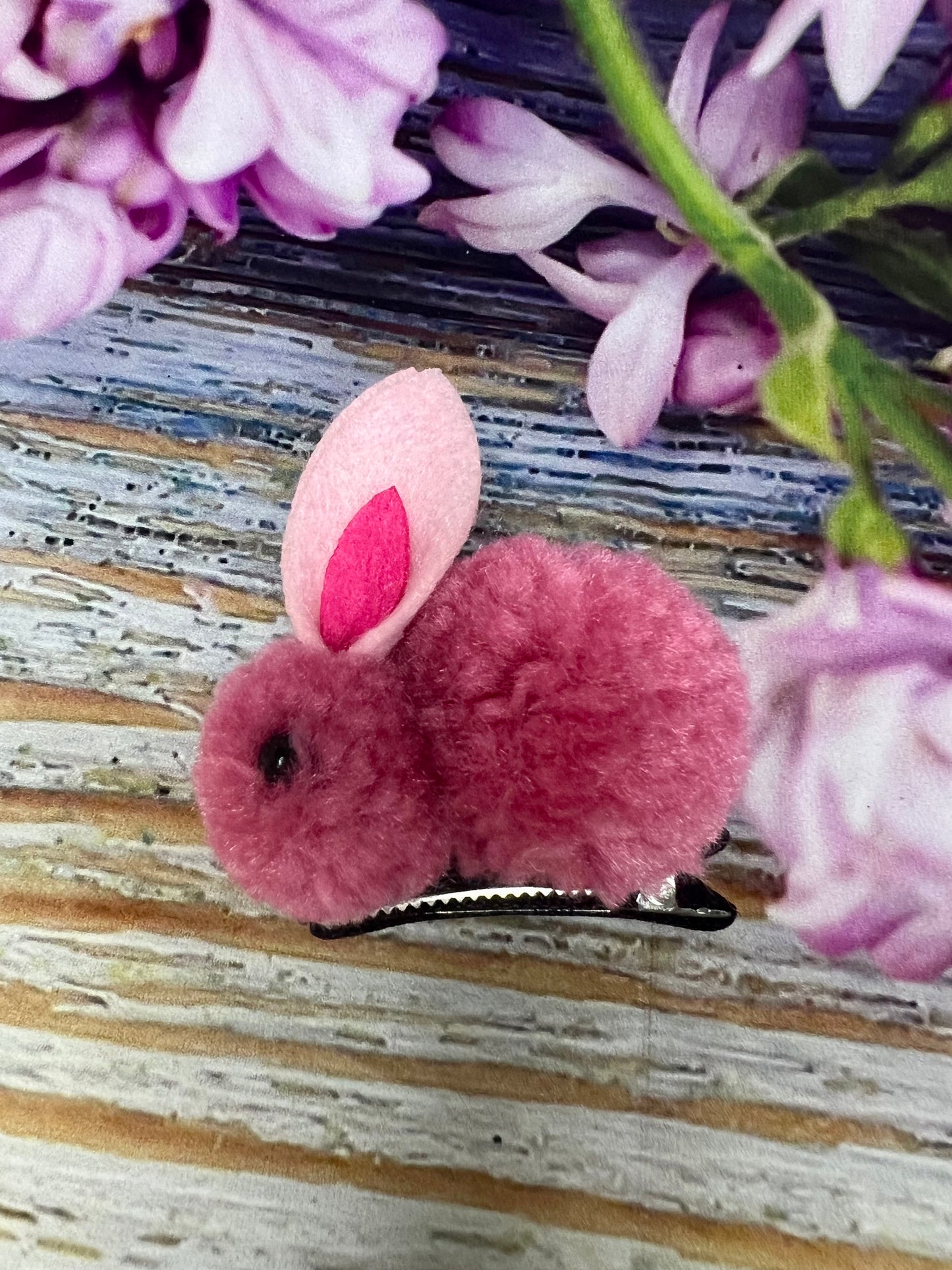 Fluffy Bunny Hair Clip