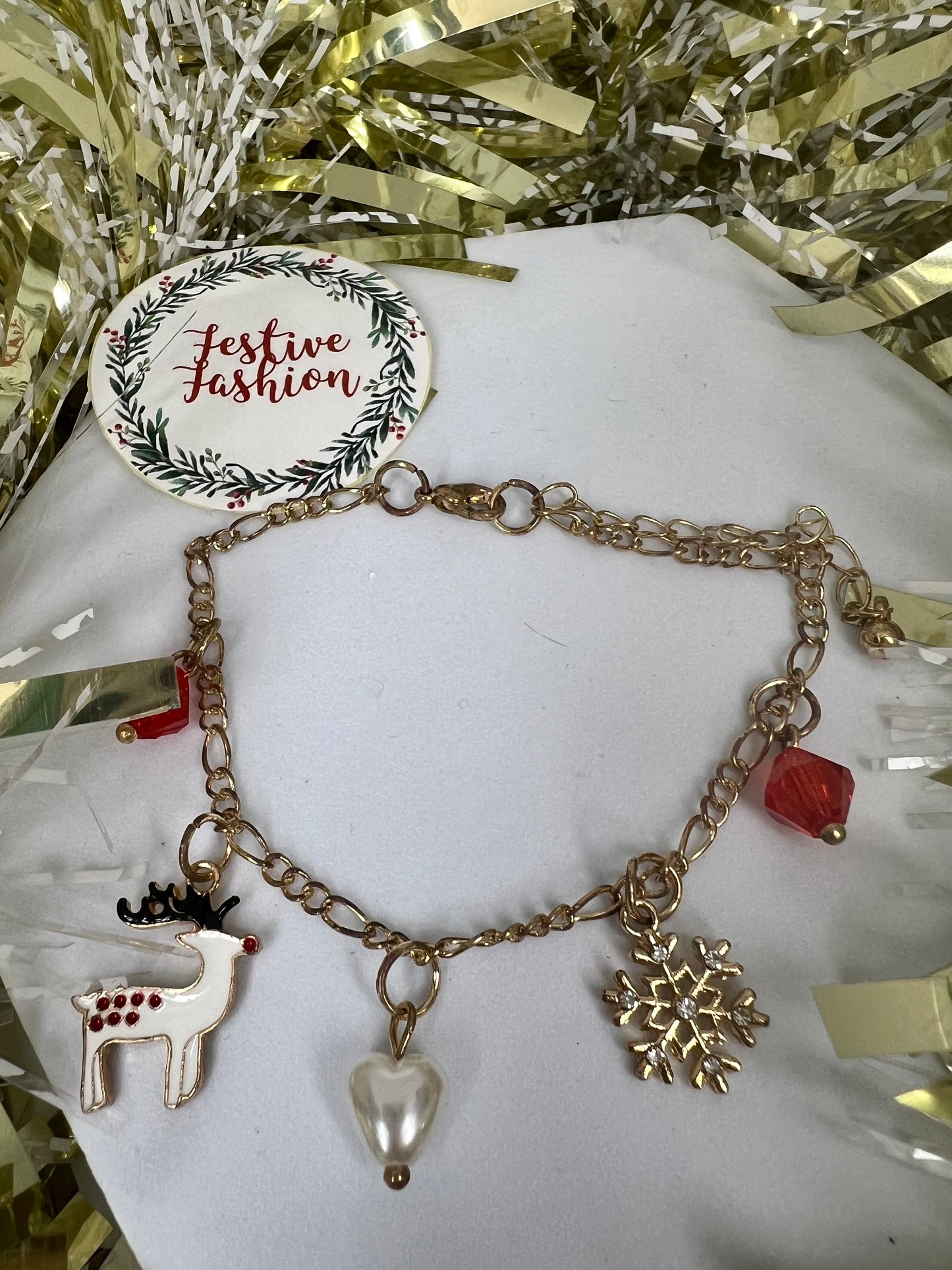Dainty Gold Charm Bracelet (assorted designs)