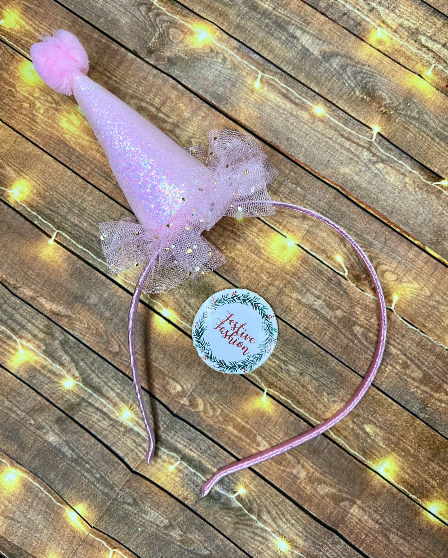 Glittery Clown Hat Headband