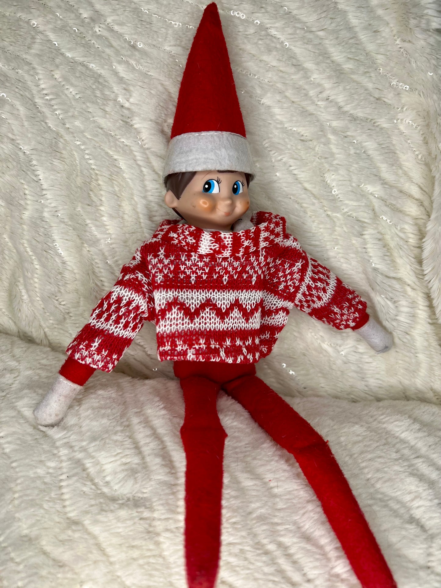 Elf on the Shelf Fair Isle Christmas Jumper (Various Designs)